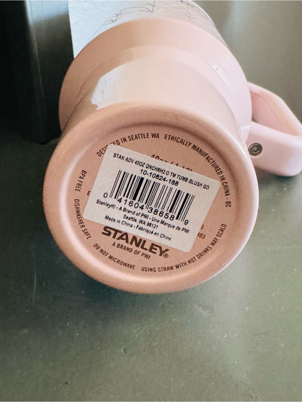 Stanley Quencher 40oz Art Deco Blush Rose Gold Limited Edition New In Box - Picture 3 of 4